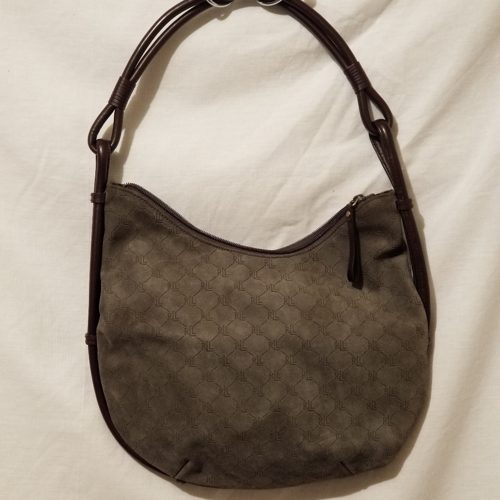 Leather Ralph Lauren shoulder bag
